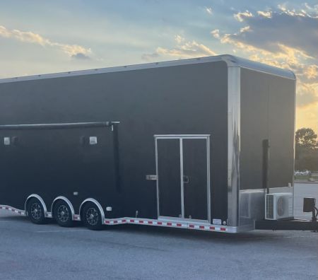 Used 2020 Bravo 32' Stacker Trailer w/ Dragster Lift