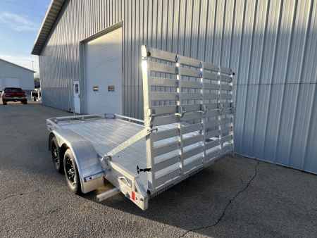 New 2026 Black Rhino 81" x 14' Aluminum LPT8114A-7K w/ Brakes and Bifold Gate (ATV / UTV / Side by Side) Utility Trailer