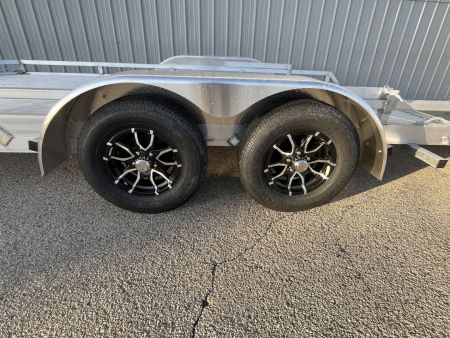 New 2026 Black Rhino 81" x 14' Aluminum LPT8114A-7K w/ Brakes and Bifold Gate (ATV / UTV / Side by Side) Utility Trailer