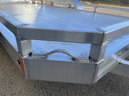 New 2026 Black Rhino 81" x 14' Aluminum LPT8114A-7K w/ Brakes and Bifold Gate (ATV / UTV / Side by Side) Utility Trailer