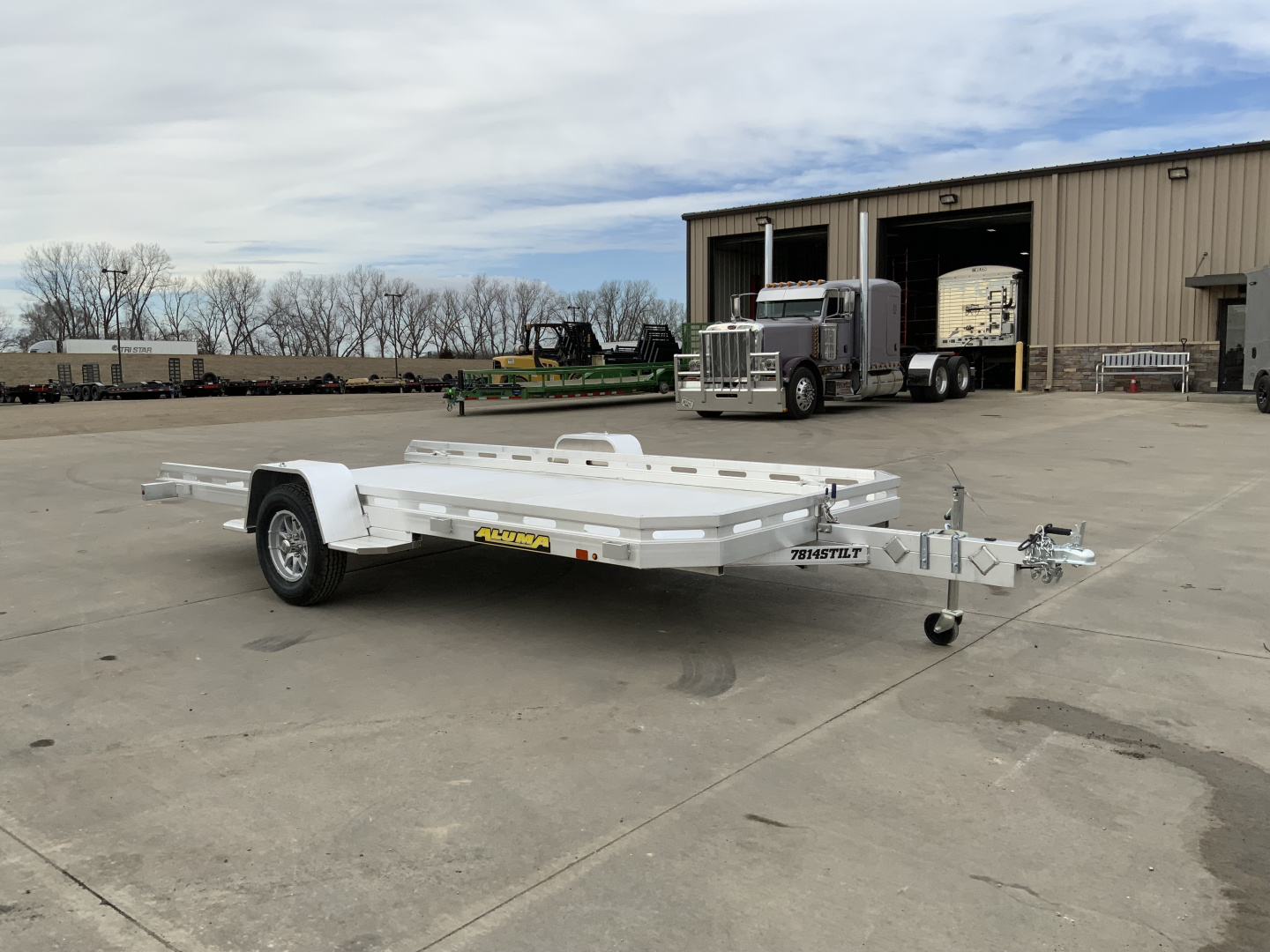 New 2027 Aluma 78 X 14 TILT-S Utility Trailer