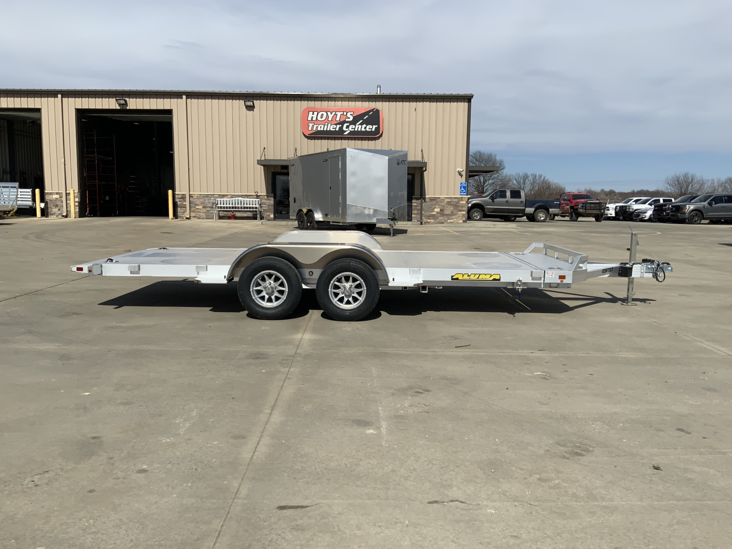 New 2027 Aluma 82 X 16 TA-EL-RTD Utility Tilt Trailer