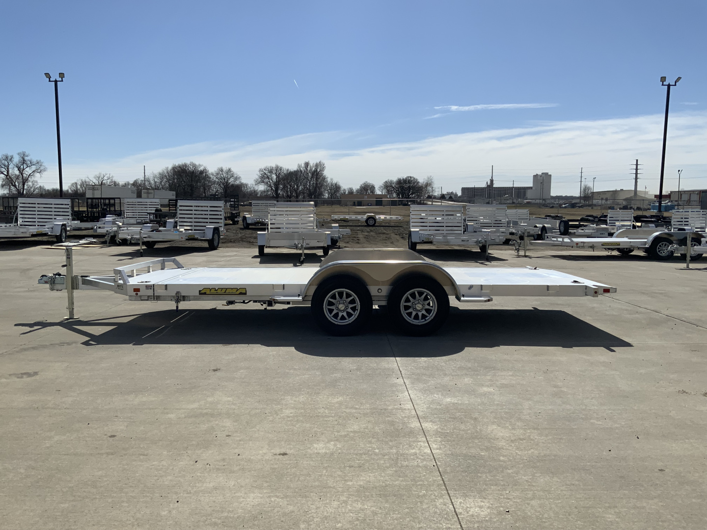 New 2027 Aluma 82 X 16 TA-EL-RTD Utility Tilt Trailer
