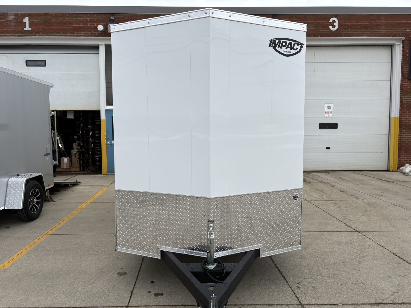 New 2026 Impact Trailers 6X12 QUAKE RAMP DOOR WHITE Cargo / Enclosed Trailer