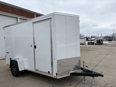 New 2026 Impact Trailers 6X12 QUAKE RAMP DOOR WHITE Cargo / Enclosed Trailer