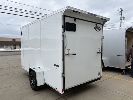 New 2026 Impact Trailers 6X12 QUAKE RAMP DOOR WHITE Cargo / Enclosed Trailer