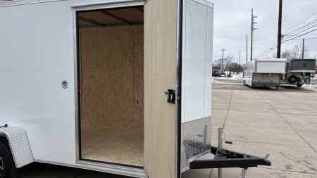 New 2026 Impact Trailers 6X12 QUAKE RAMP DOOR WHITE Cargo / Enclosed Trailer