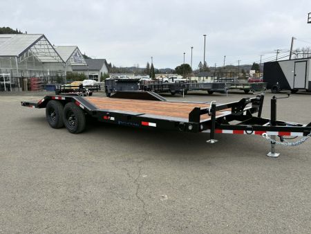 New CAR HAULER 2026 VERSATILE HD720 7X20 ROCK CRAWLER DRIVE OVER FENDERS 10,000 GVWR TRAILER BLACK