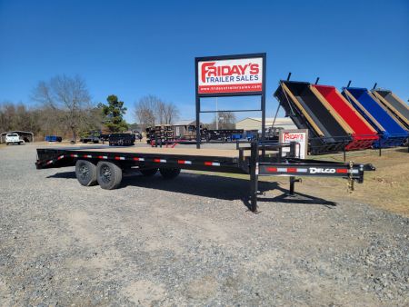 New 2026 Delco Trailers F8 22' x 102" Deck over w/ Monster Ramps Equipment Trailer