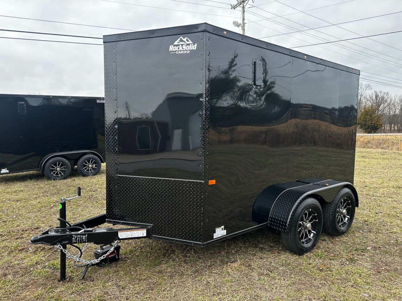New 2027 Rock Solid Cargo 6X10 - Enclosed Trailer - 3500LB Tandem Axle- Black Poly- Blackout Cargo / Enclosed Trailer
