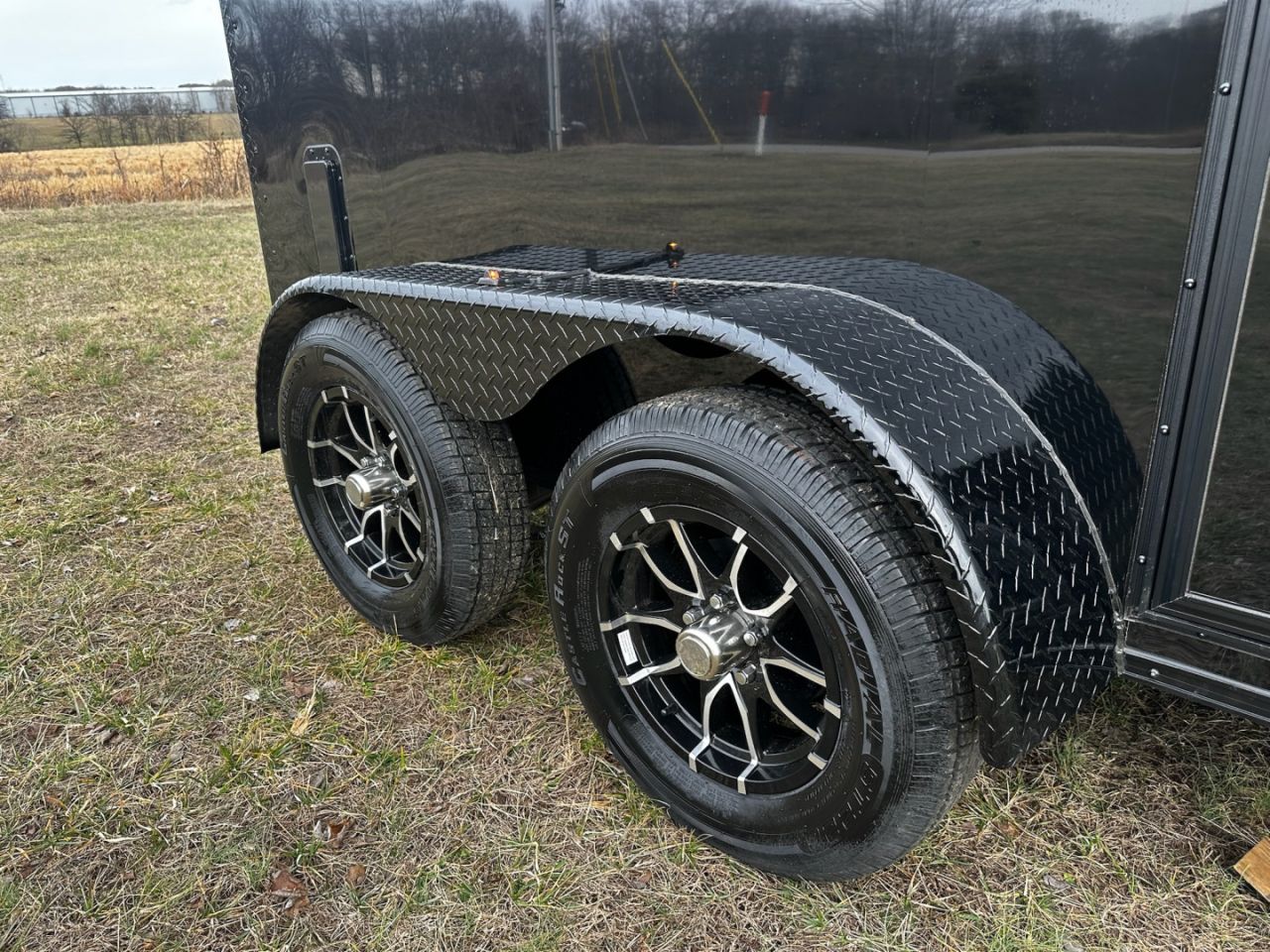 New 2027 Rock Solid Cargo 6X10 - Enclosed Trailer - 3500LB Tandem Axle- Black Poly- Blackout Cargo / Enclosed Trailer