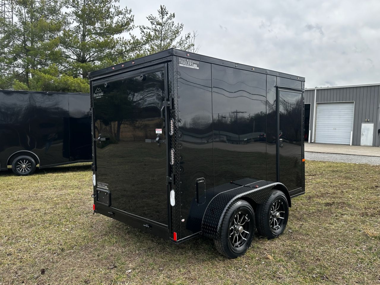 New 2027 Rock Solid Cargo 6X10 - Enclosed Trailer - 3500LB Tandem Axle- Black Poly- Blackout Cargo / Enclosed Trailer