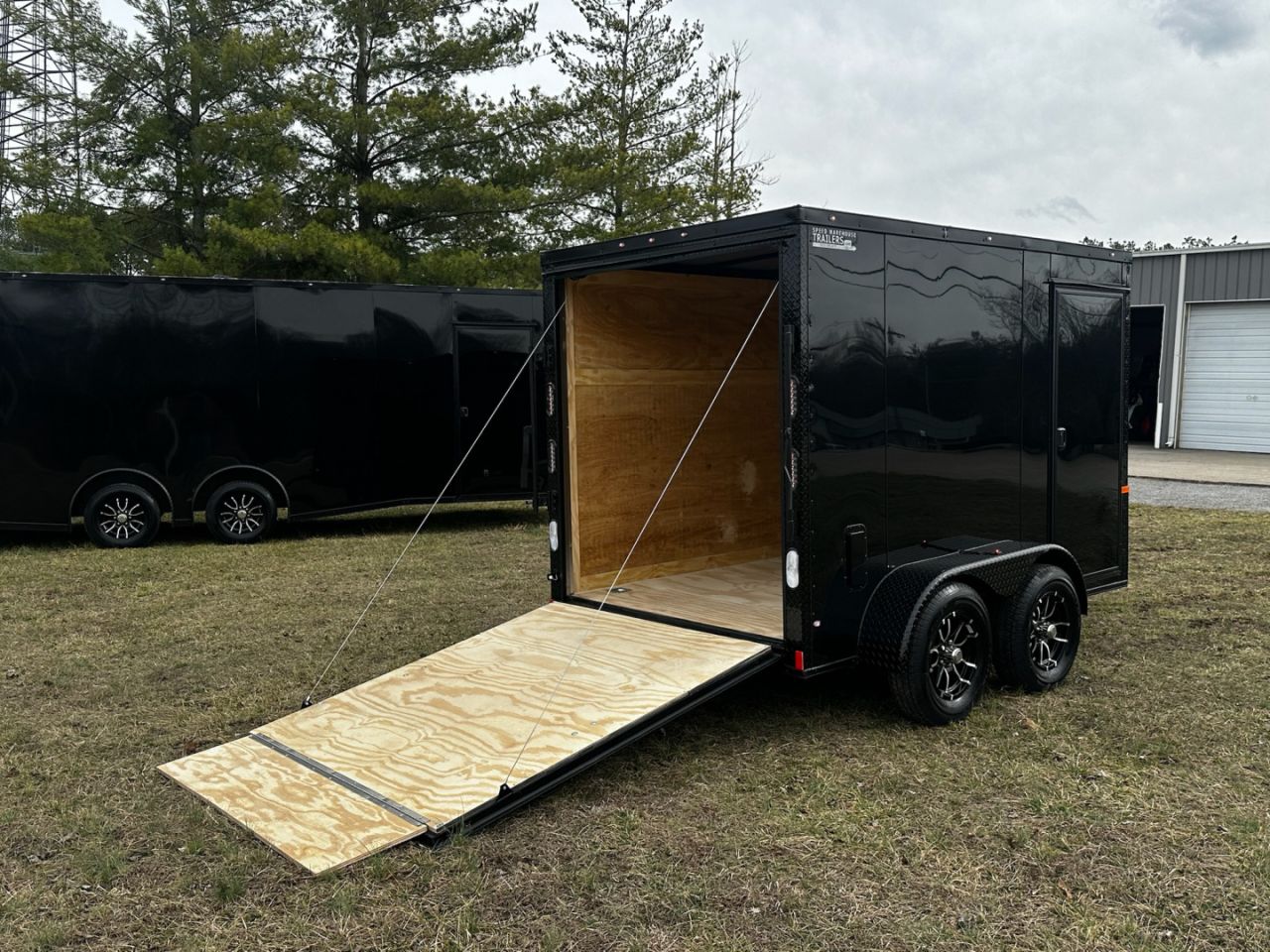 New 2027 Rock Solid Cargo 6X10 - Enclosed Trailer - 3500LB Tandem Axle- Black Poly- Blackout Cargo / Enclosed Trailer