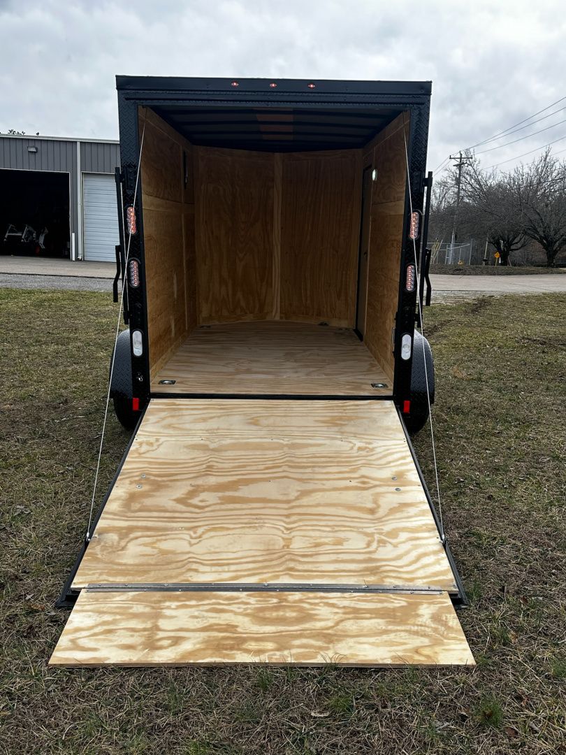 New 2027 Rock Solid Cargo 6X10 - Enclosed Trailer - 3500LB Tandem Axle- Black Poly- Blackout Cargo / Enclosed Trailer