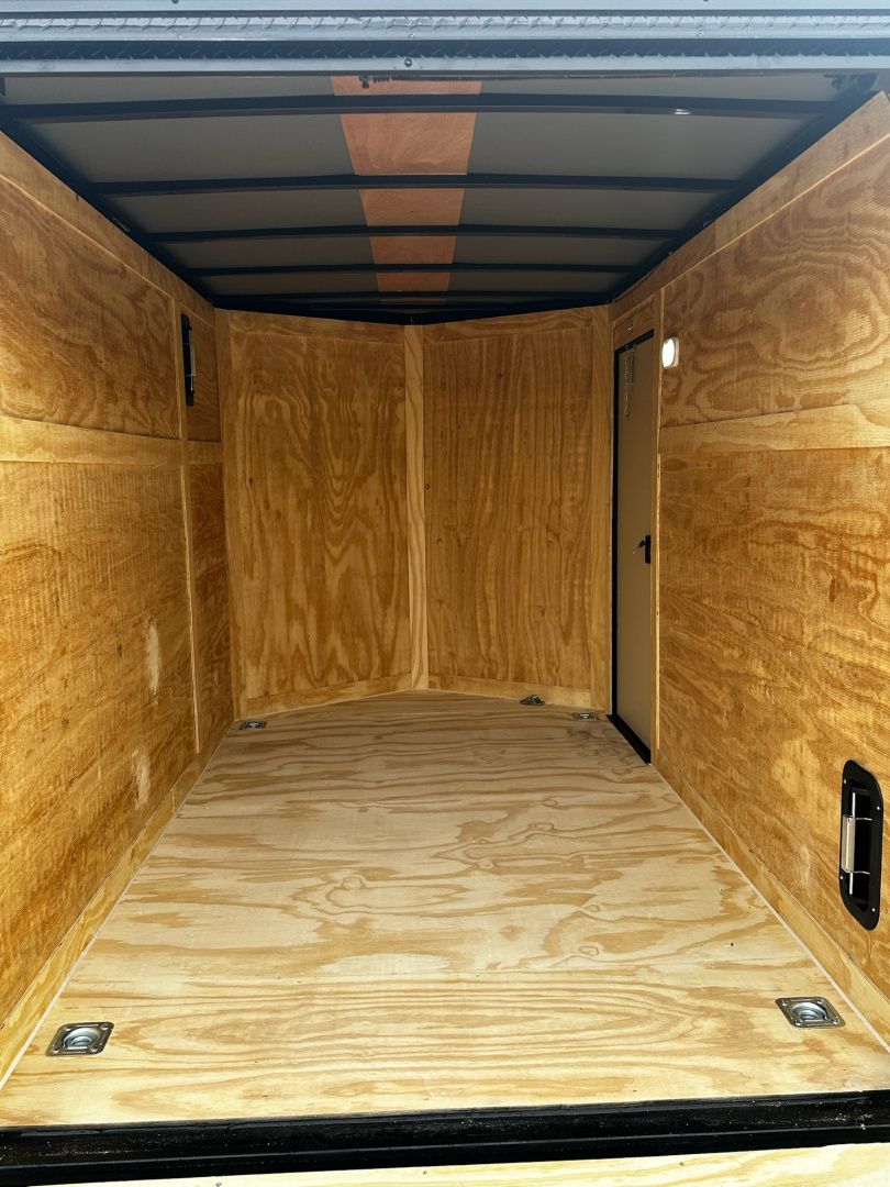New 2027 Rock Solid Cargo 6X10 - Enclosed Trailer - 3500LB Tandem Axle- Black Poly- Blackout Cargo / Enclosed Trailer