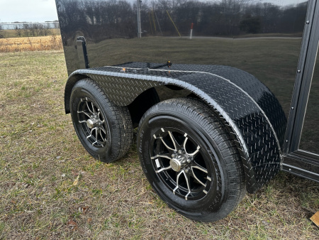 New 2027 Rock Solid Cargo 6X10 - Enclosed Trailer - 3500LB Tandem Axle- Black Poly- Blackout Cargo / Enclosed Trailer