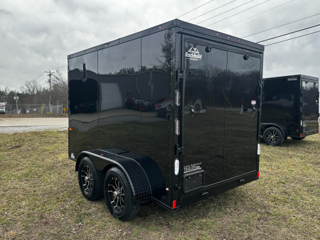 New 2027 Rock Solid Cargo 6X10 - Enclosed Trailer - 3500LB Tandem Axle- Black Poly- Blackout Cargo / Enclosed Trailer