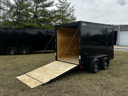 New 2027 Rock Solid Cargo 6X10 - Enclosed Trailer - 3500LB Tandem Axle- Black Poly- Blackout Cargo / Enclosed Trailer