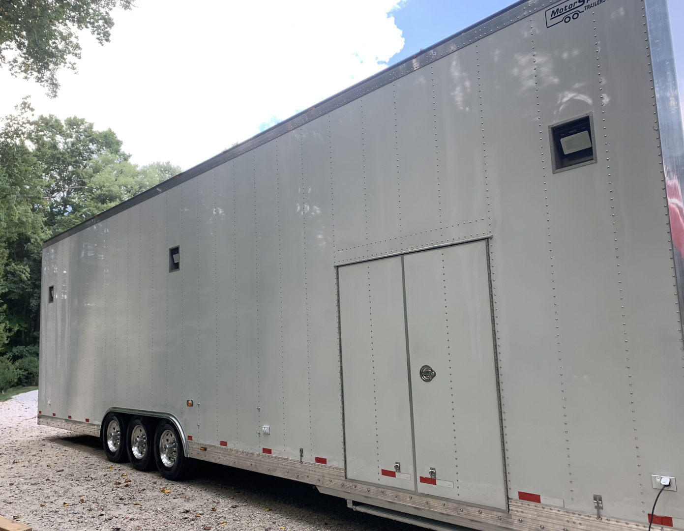 Used 2005 Gold Rush Motorsports All Aluminum 36’ Stacker Trailer