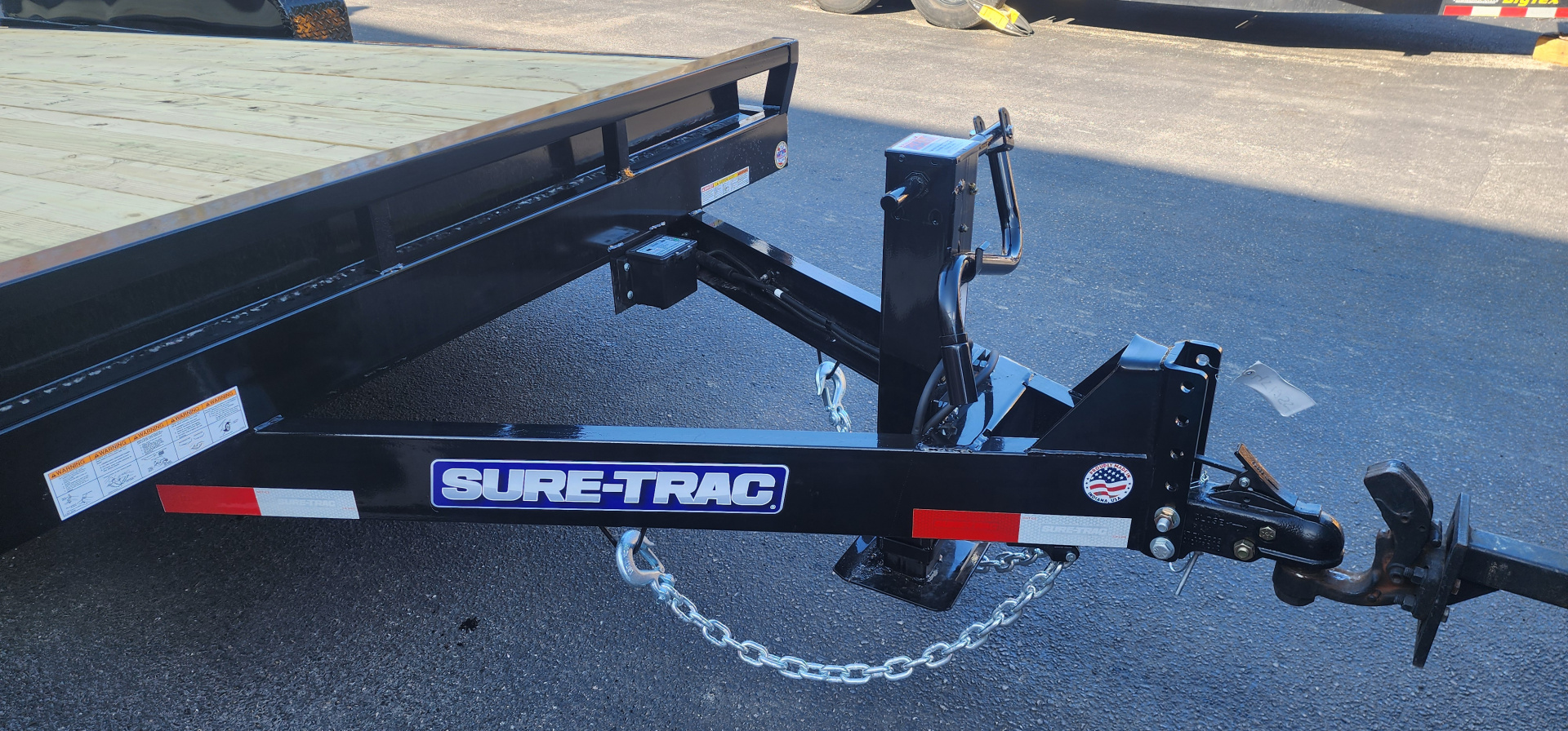 New 7 x 18 Sure-Trac Tilt Bed Equipment Trailer 14k