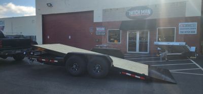New 7 x 18 Sure-Trac Tilt Bed Equipment Trailer 14k