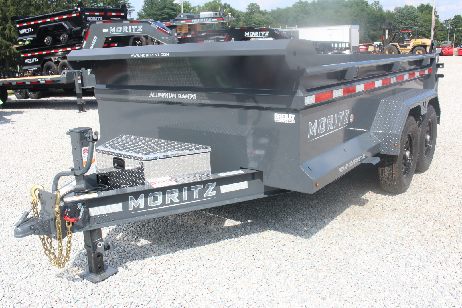 New 2026 Moritz 6' 10" x 12' Heavy Commercial DLH Series Dump Trailer - 14000# GVW