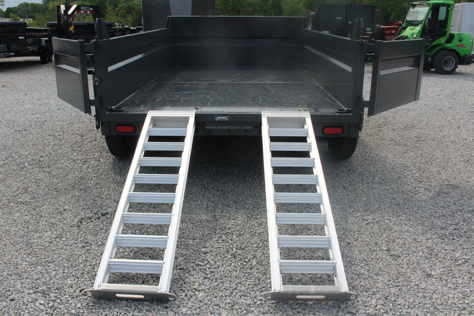New 2026 Moritz 6' 10" x 12' Heavy Commercial DLH Series Dump Trailer - 14000# GVW