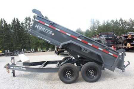 New 2026 Moritz 6' 10" x 12' Heavy Commercial DLH Series Dump Trailer - 14000# GVW