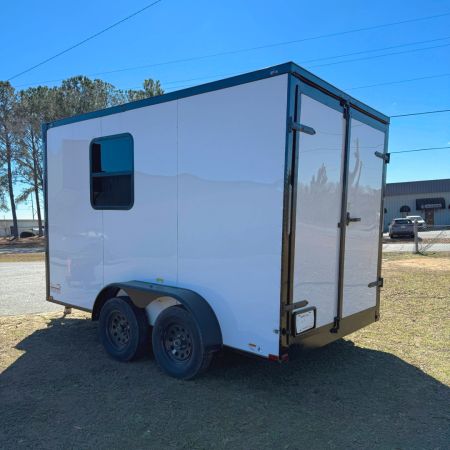 New 7x12TA White Dog Grooming Trailerilers