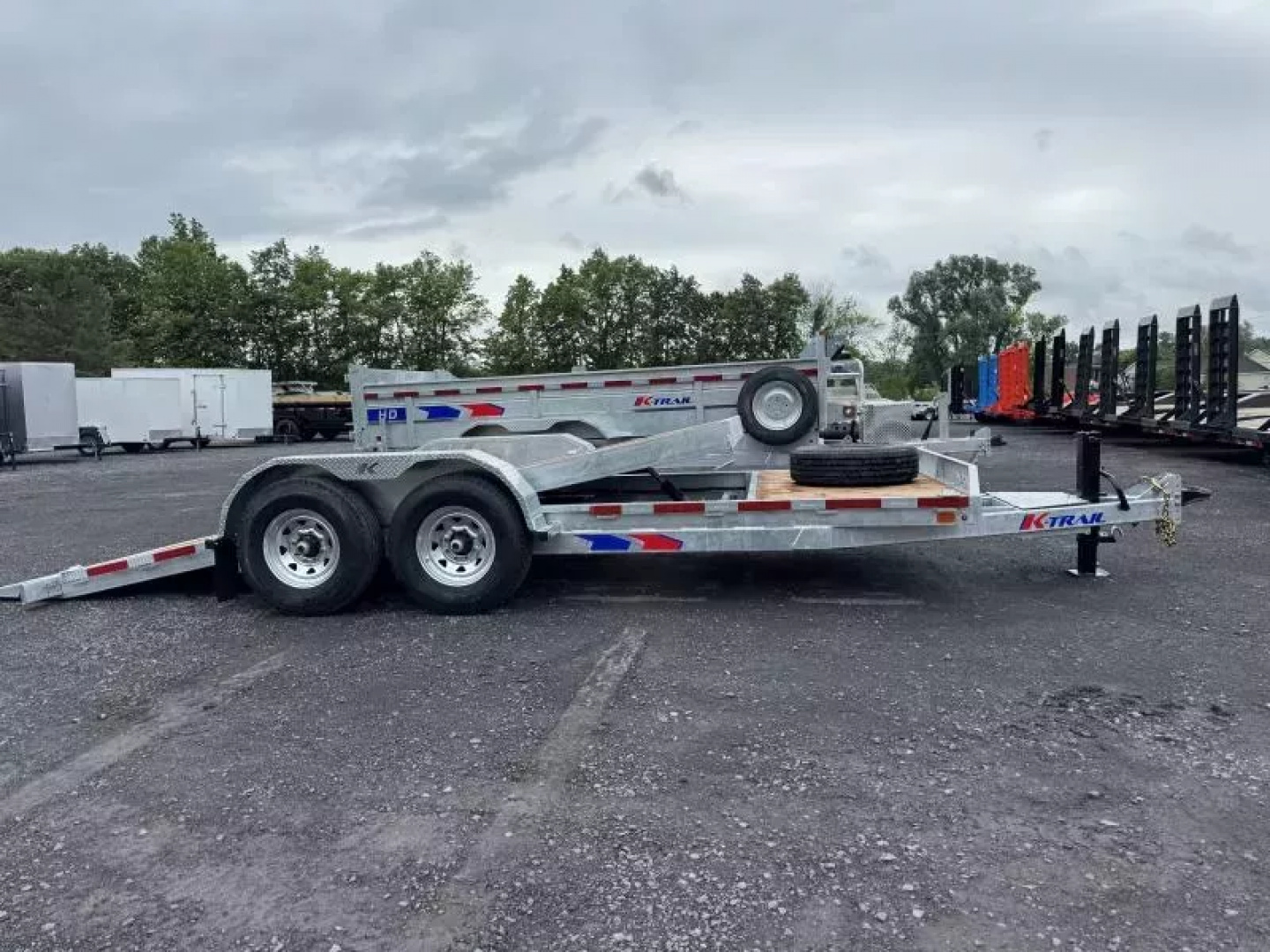 New 2025 K-Trail TI8216+4-14 Tilt Trailer