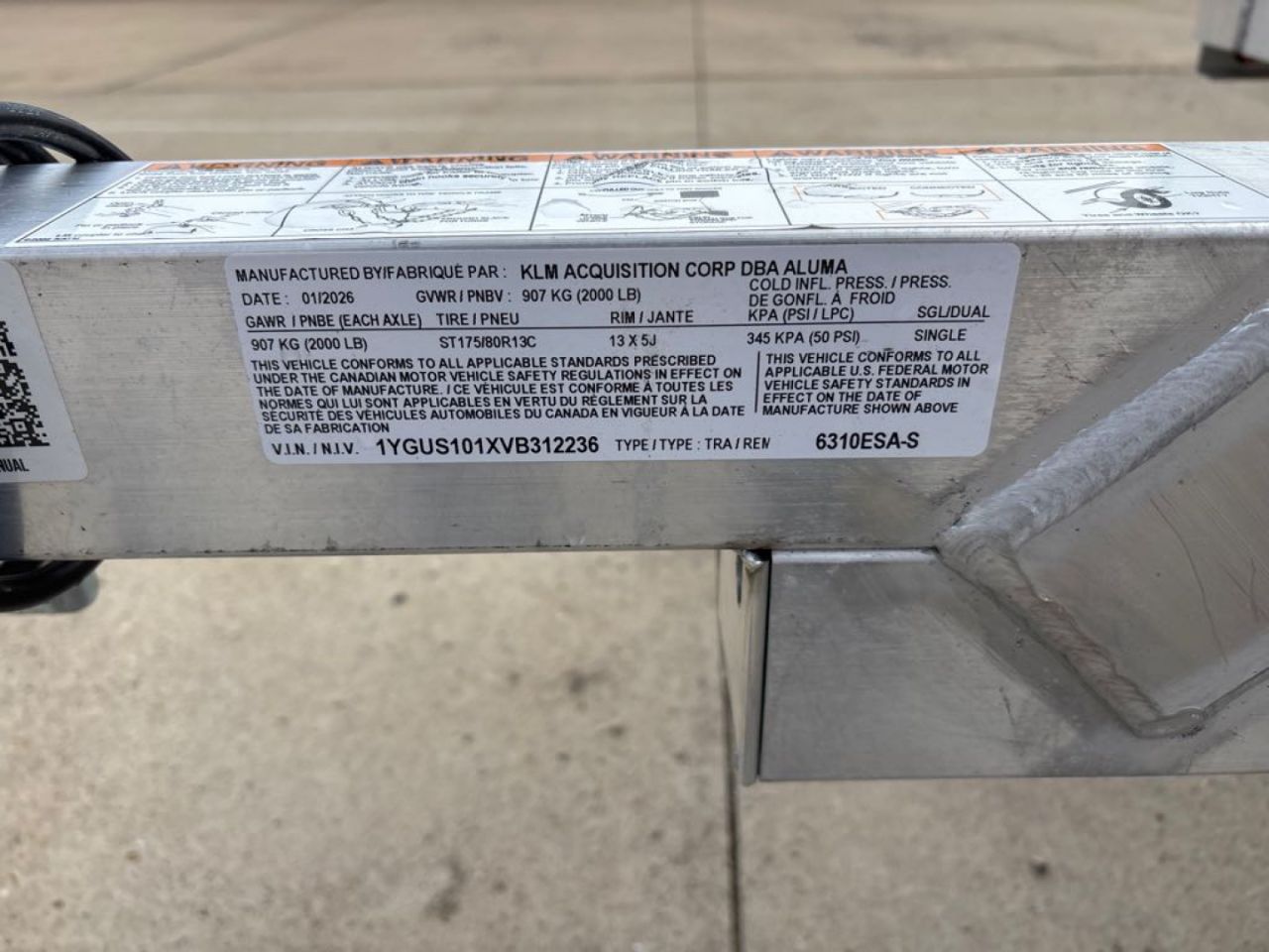 New 2027 Aluma 6310ESA-S-TG Utility Trailer
