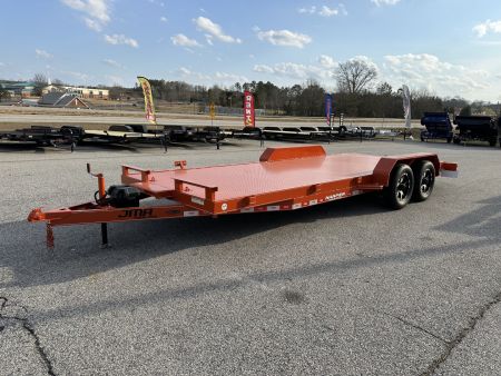 New 2026 7K 82X20 DELUXE STEEL FLOOR CAR HAULER WITH MAG WHEELS