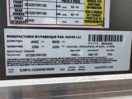 New 2025 H&H Trailers H8412TRTV-10 Cargo / Enclosed Trailer