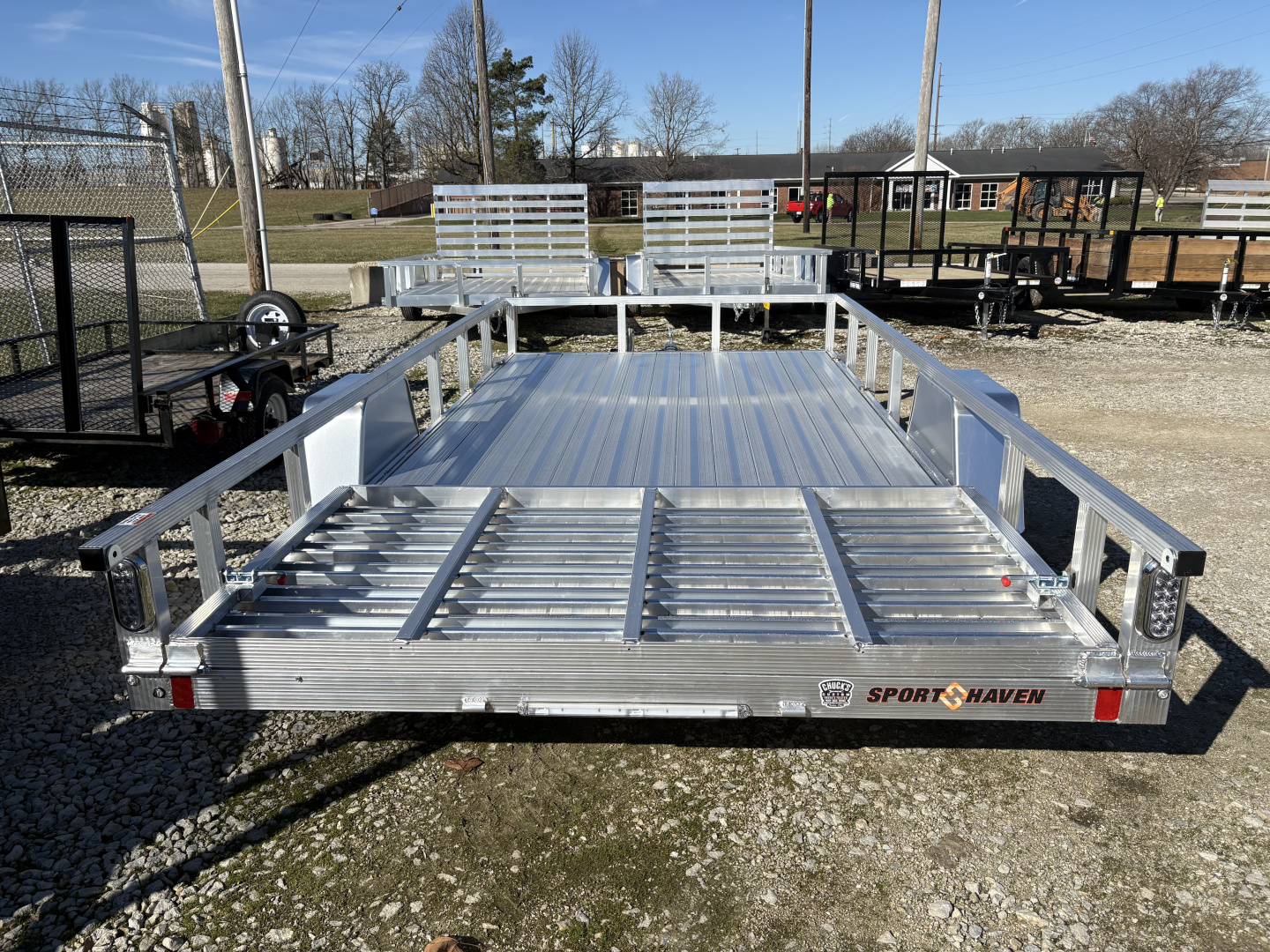 New 2026 Sport Haven 7X14 DELUXE ALUMINUM UTILITY SINGLE AXLE Utility Trailer