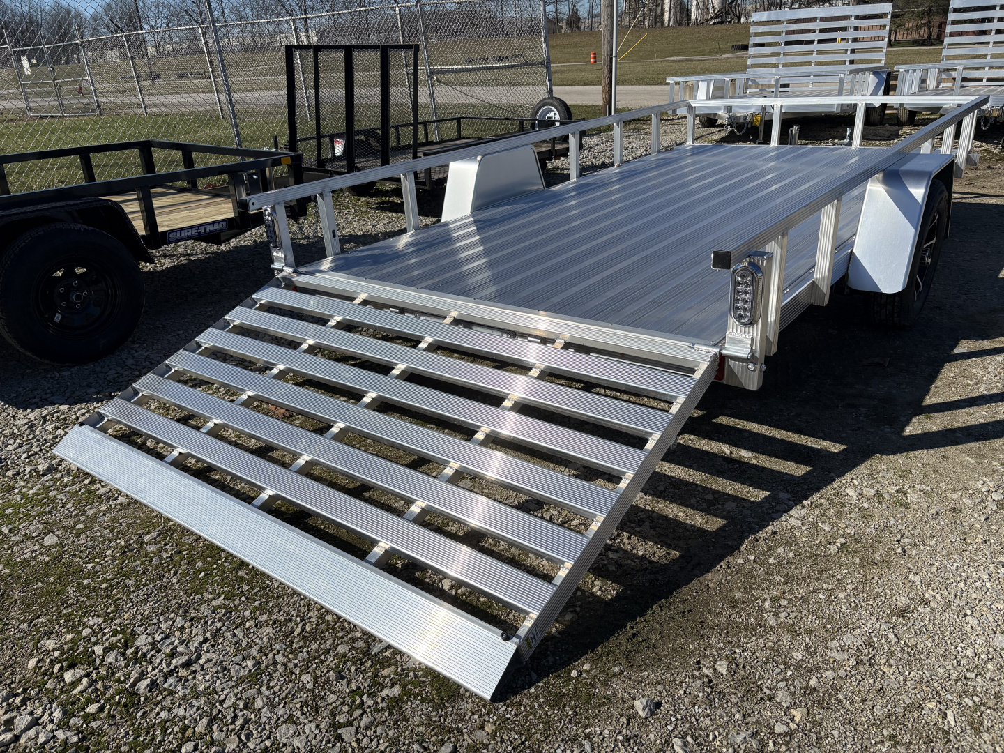 New 2026 Sport Haven 7X14 DELUXE ALUMINUM UTILITY SINGLE AXLE Utility Trailer