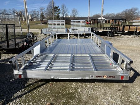 New 2026 Sport Haven 7X14 DELUXE ALUMINUM UTILITY SINGLE AXLE Utility Trailer