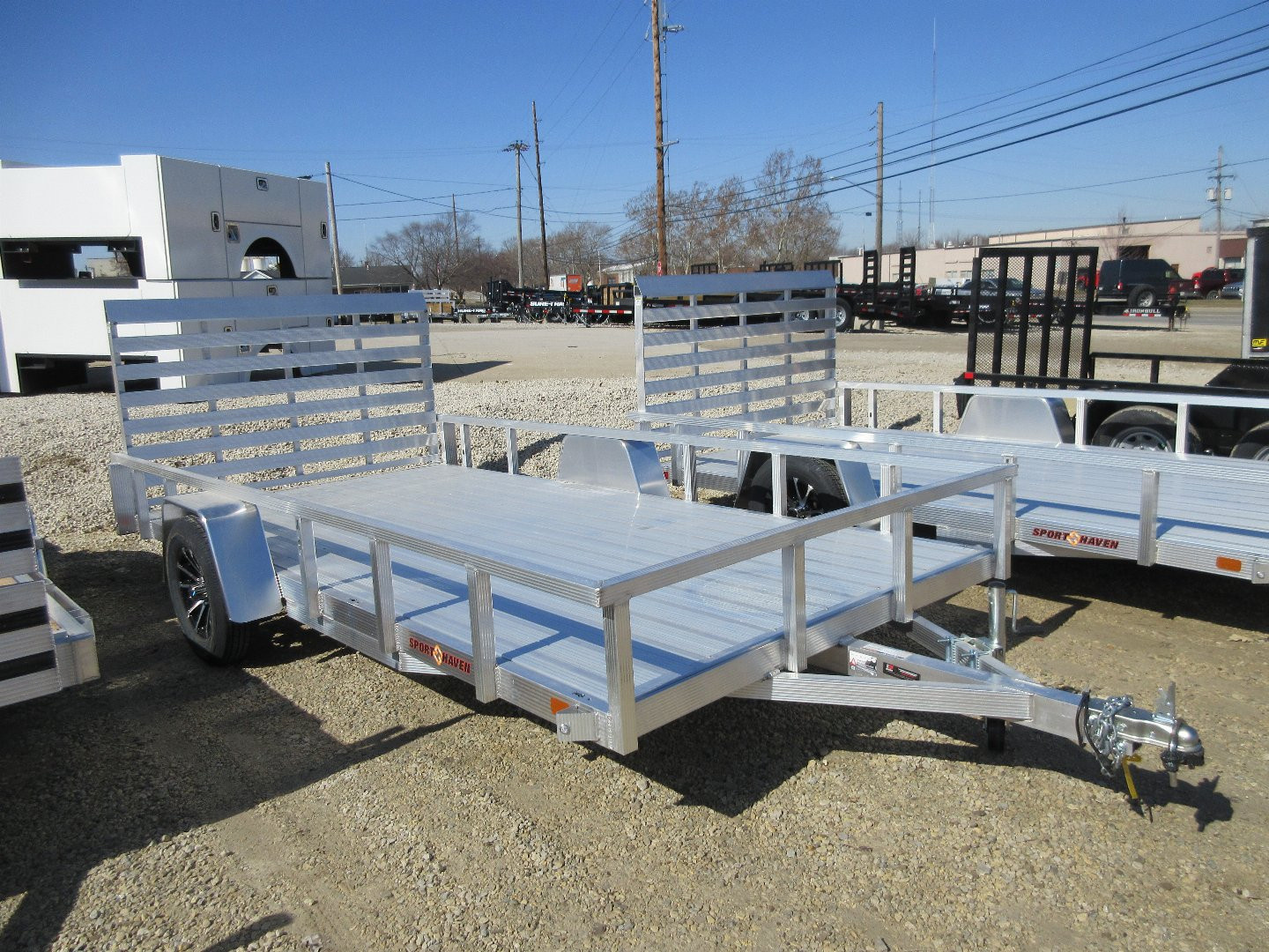 New 2026 Sport Haven 7X14 DELUXE ALUMINUM UTILITY SINGLE AXLE Utility Trailer