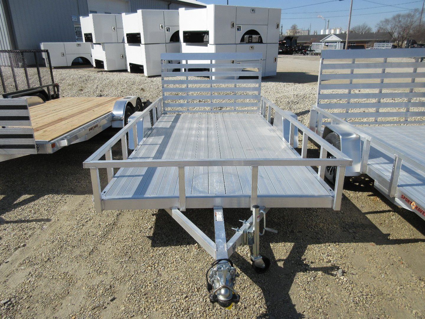 New 2026 Sport Haven 7X14 DELUXE ALUMINUM UTILITY SINGLE AXLE Utility Trailer
