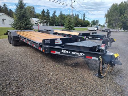 New 2027 Hillcrest Trailers 7'X19'+3' I-BEAM Equipment Trailer 17.6K