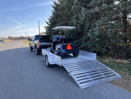 New 2027 Aluma 6'9" x 12 SR Utility Trailer w/ Side Ramps/Solid Rear Sides & Bi-Fold Gate