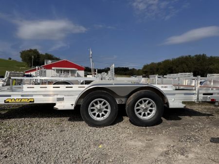 New 2027 Aluma 6'6" x 18 Utility Trailer w/ Bi-Fold Gate