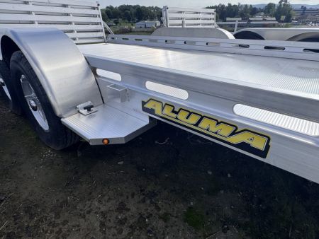 New 2027 Aluma 6'6" x 18 Utility Trailer w/ Bi-Fold Gate