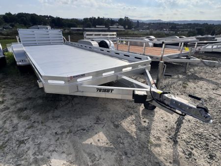New 2027 Aluma 6'6  x 18 Utility Trailer w/ Bi-Fold Gate
