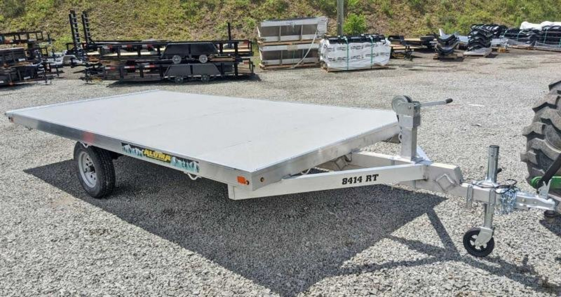 New 2027 Aluma 14' Raft Trailer w/ Roller & Winch
