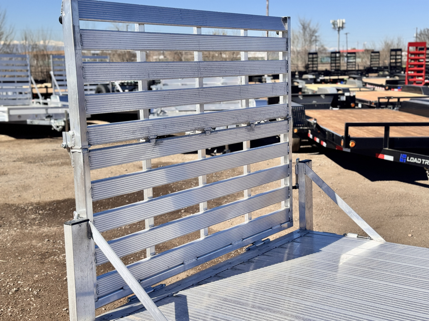 New 2026 Black Rhino 6-10 Aluminum Bi-Fold Gate Utility Series - 3K GVWR