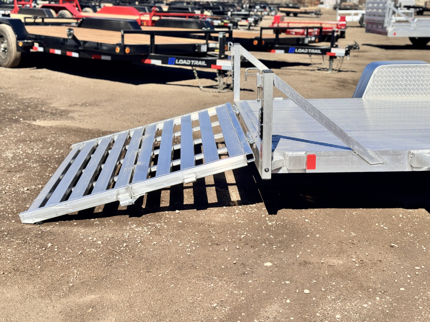 New 2026 Black Rhino 6-10 Aluminum Bi-Fold Gate Utility Series - 3K GVWR
