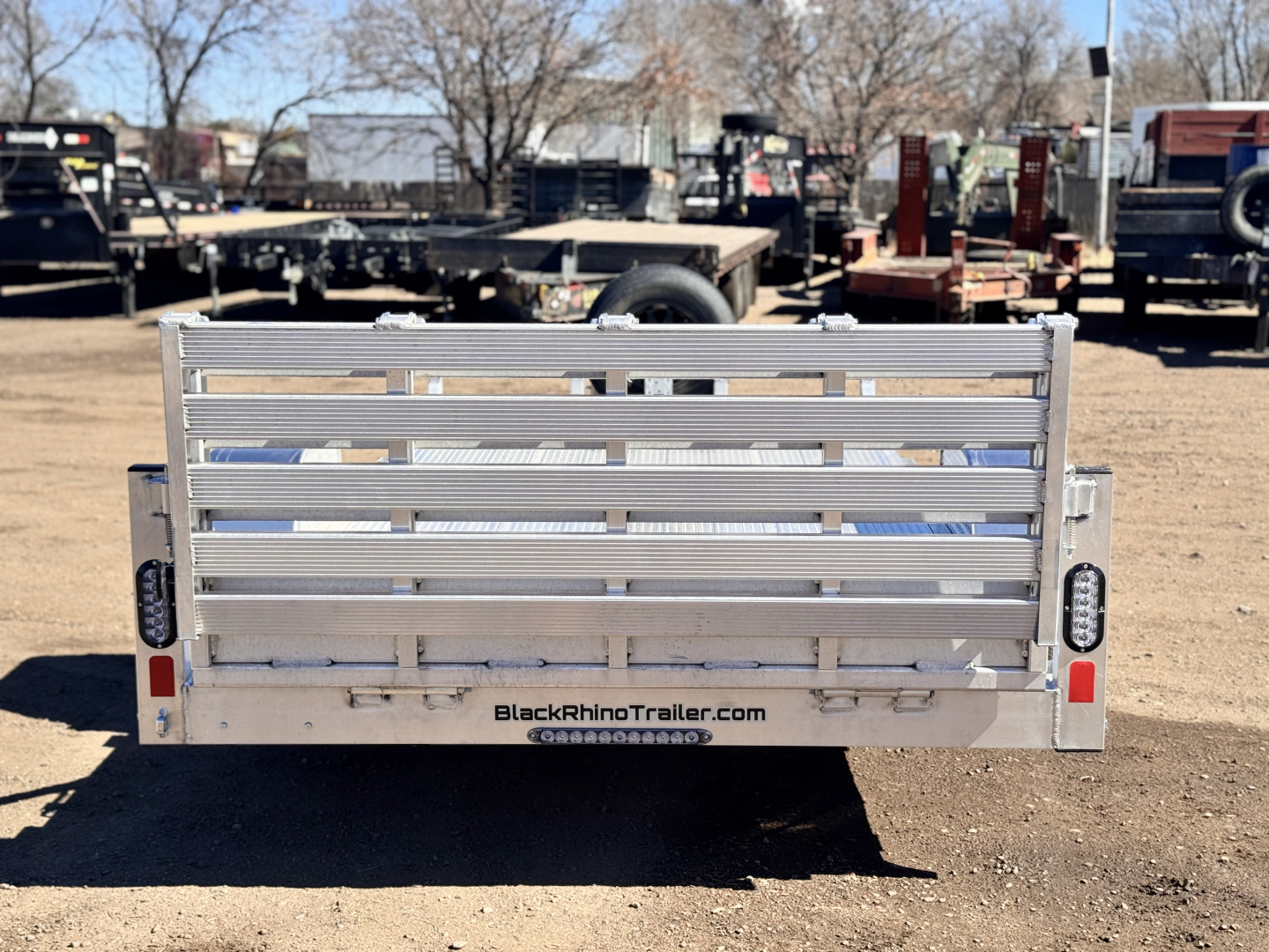 New 2026 Black Rhino 6-10 Aluminum Bi-Fold Gate Utility Series - 3K GVWR