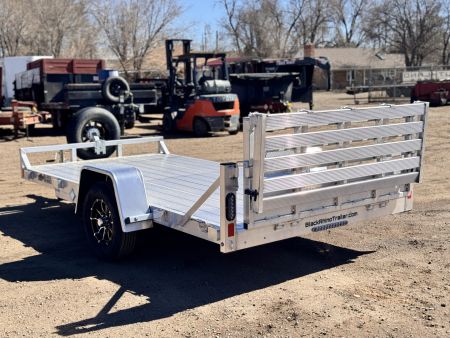 New 2026 Black Rhino 6-10 Aluminum Bi-Fold Gate Utility Series - 3K GVWR