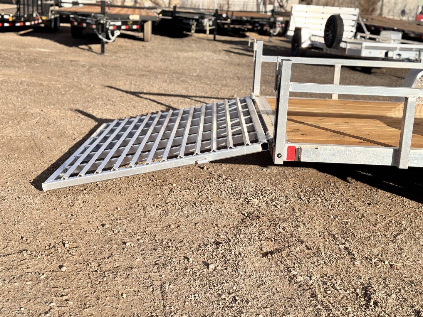 New 2026 Black Rhino 7-14 Aluminum Ramp Gate Utility EX - Landscape Series - 3K GVWR