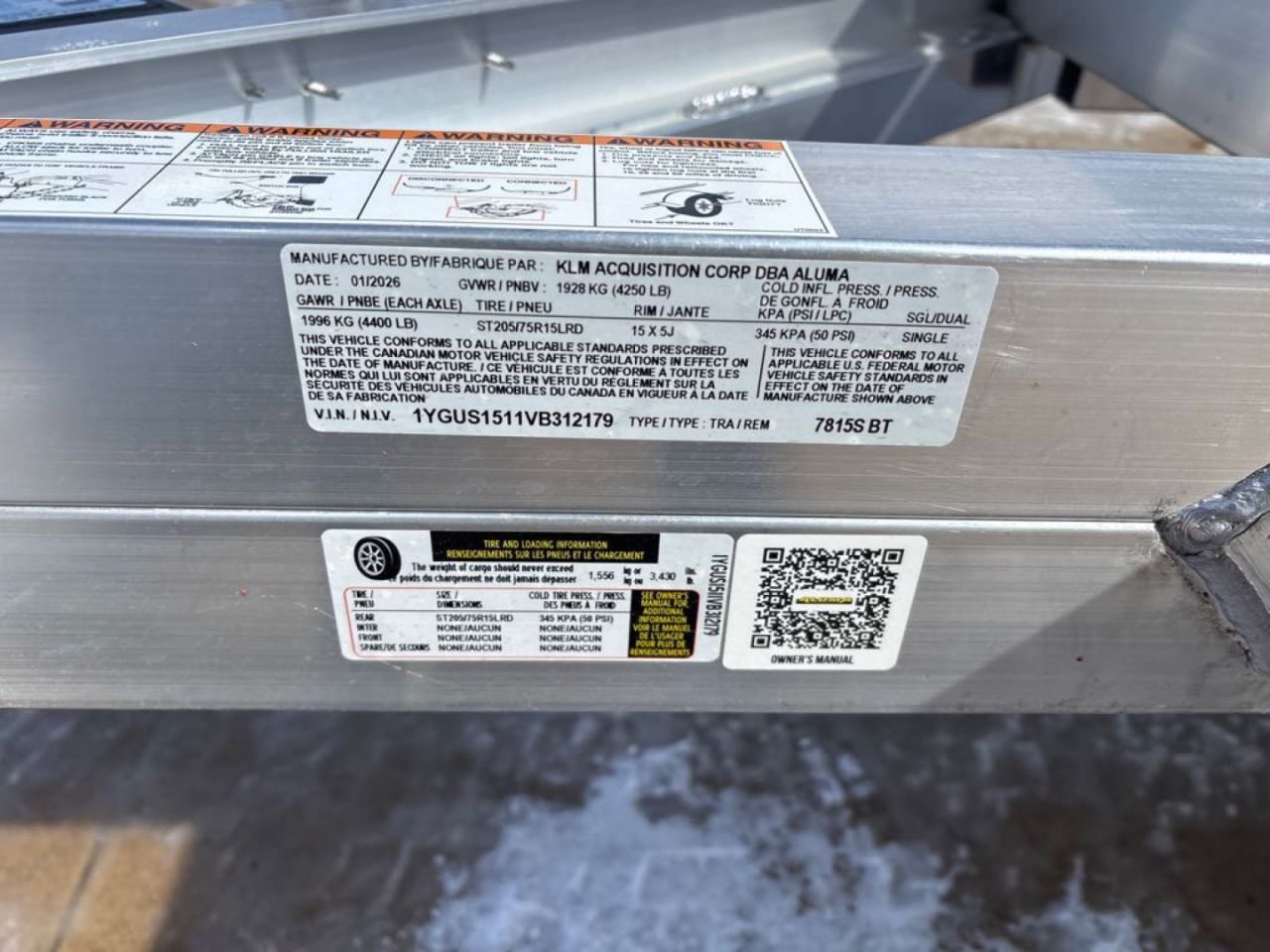 2027 Aluma 7815S-EL-BT photo 7